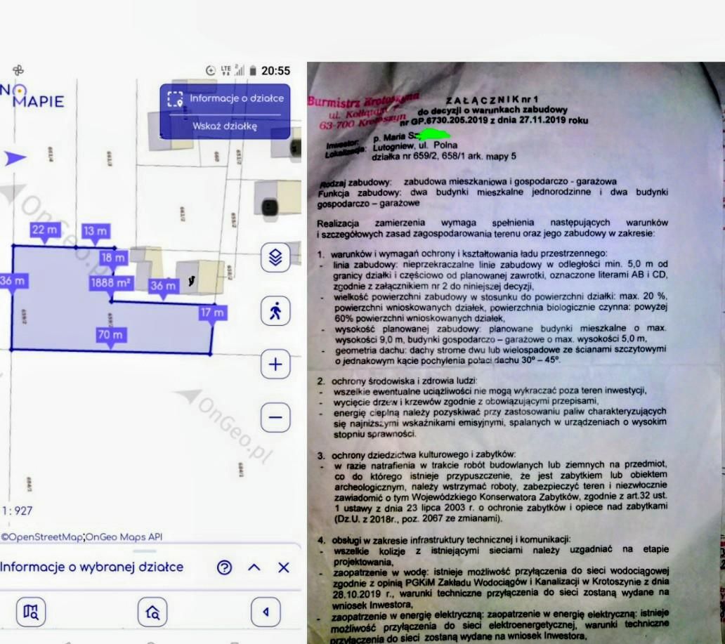 Działka budowlana Lutogniew, ul. Polna. Zdjęcie 4