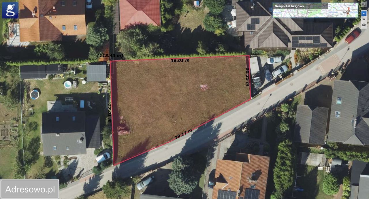 Działka budowlana Zielona Góra Przylep, ul. Orzechowa. Zdjęcie 1