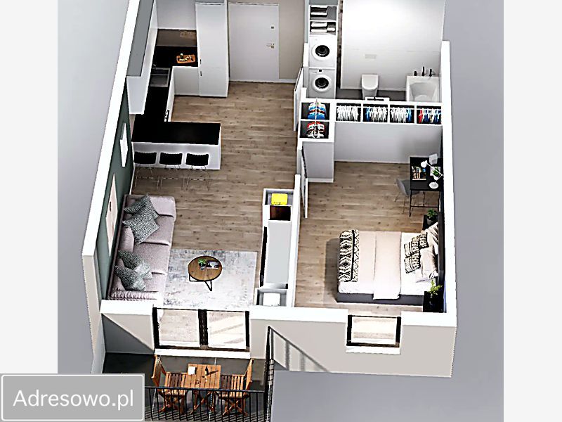 Mieszkanie 2-pokojowe Kraków Podgórze, ul. Tadeusza Śliwiaka. Zdjęcie 5