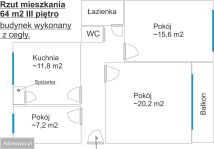 Mieszkanie 3-pokojowe Bielsko-Biała Osiedle Karpackie, ul. Kazimierza Brodzińskiego. Zdjęcie 3