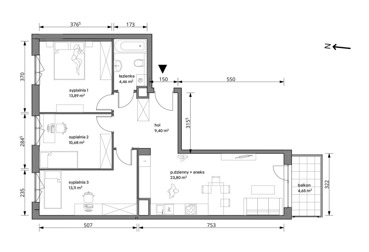Mieszkanie 4-pokojowe Warszawa Włochy, ul. Trzcinowa. Zdjęcie 7