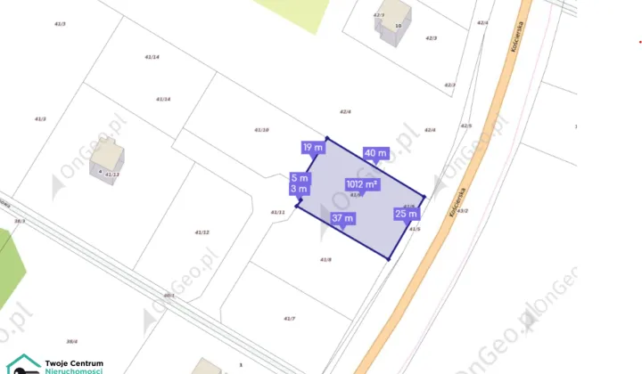 Działka rolno-budowlana Glincz, ul. Sosnowa