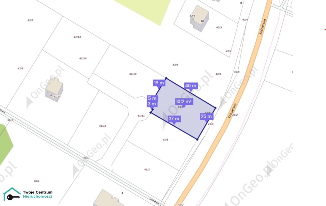 Działka rolno-budowlana Glincz, ul. Sosnowa. Zdjęcie 1