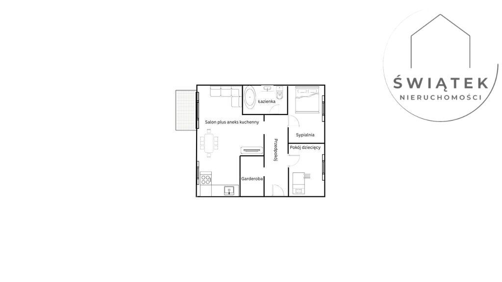 Mieszkanie 3-pokojowe Toruń, szosa Chełmińska. Zdjęcie 16