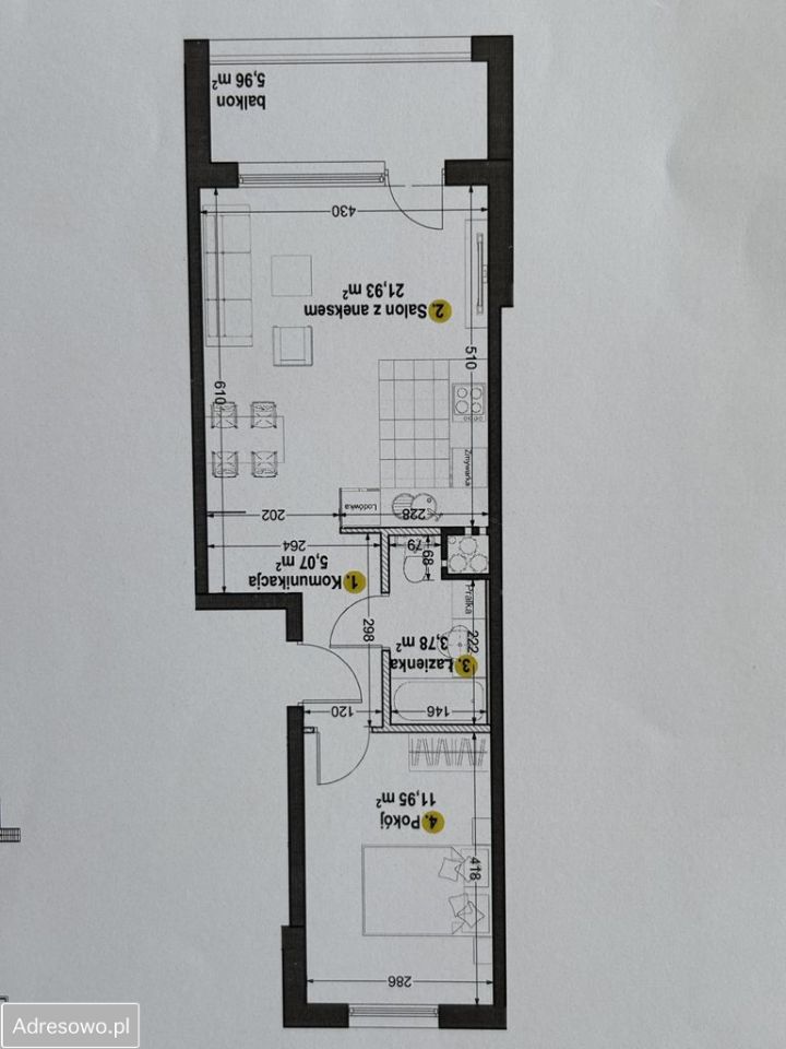Mieszkanie 2-pokojowe Olsztyn Nagórki, ul. Franciszka Barcza. Zdjęcie 5