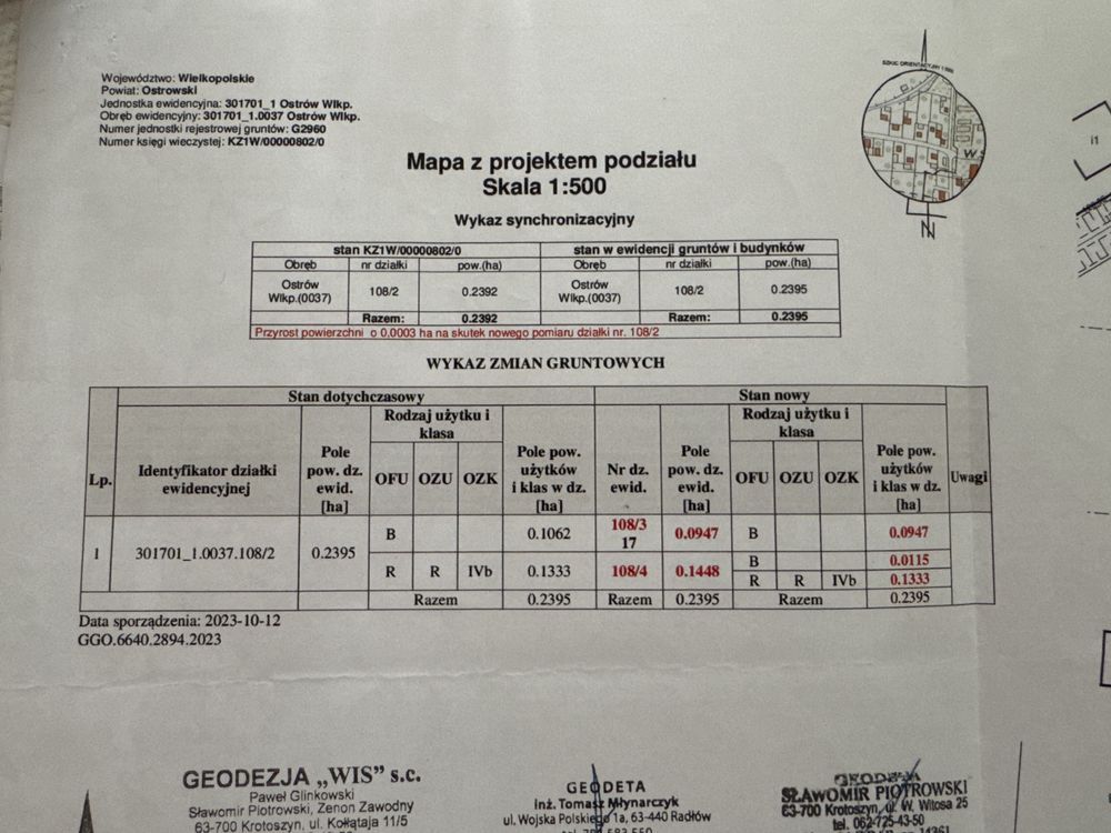 Działka budowlana Ostrów Wielkopolski, ul. Reymonta. Zdjęcie 4