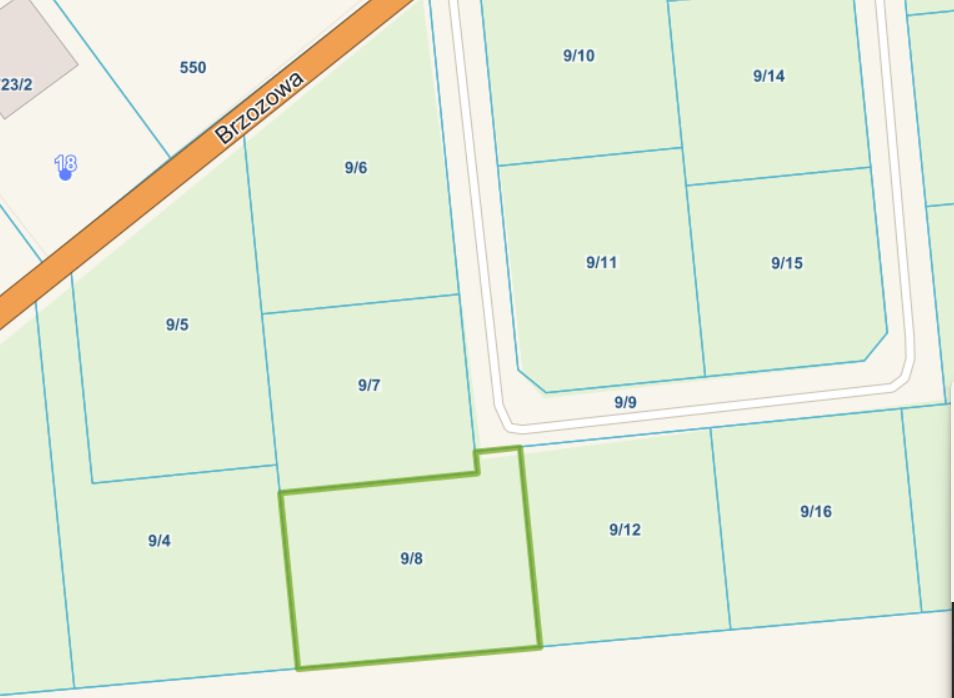 Działka rolno-budowlana Oblas, ul. Brzozowa. Zdjęcie 2