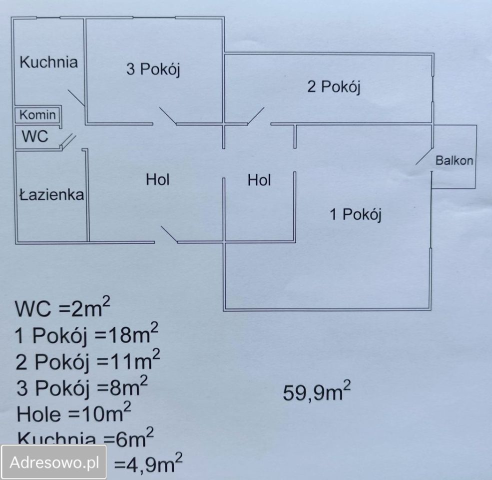 Mieszkanie 3-pokojowe Murowana Goślina. Zdjęcie 11