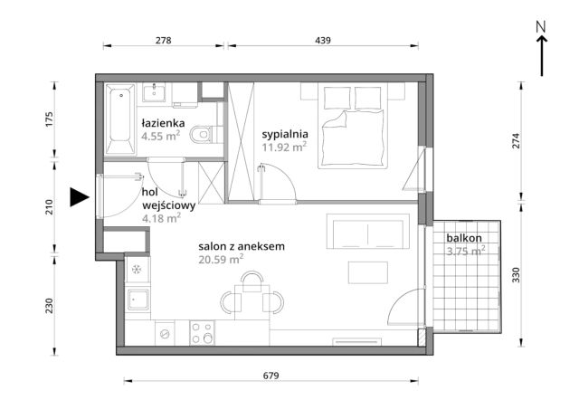 Mieszkanie 2-pokojowe Warszawa Praga-Południe, ul. Podskarbińska. Zdjęcie 7
