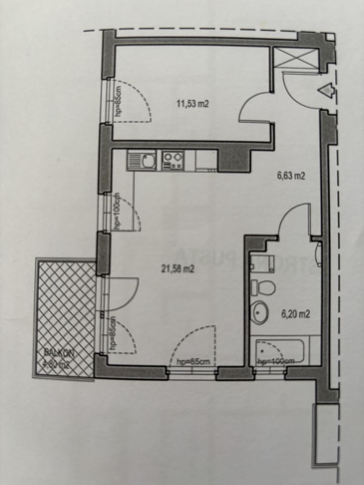 Mieszkanie 2-pokojowe Żukowo, ul. Jabłoniowa. Zdjęcie 2