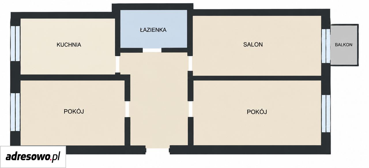 Mieszkanie 3-pokojowe Koszalin, ul. Franciszkańska. Zdjęcie 11