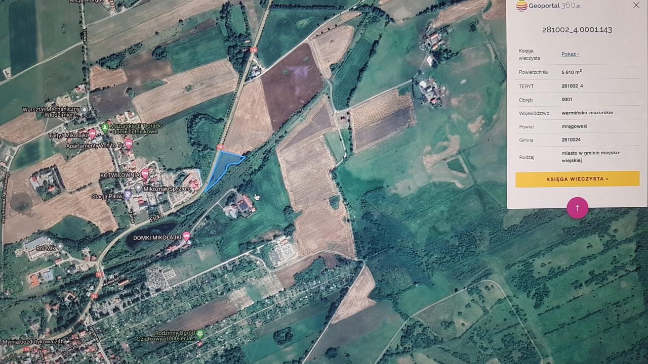 Działka rolno-budowlana Mikołajki, ul. Ełcka. Zdjęcie 1