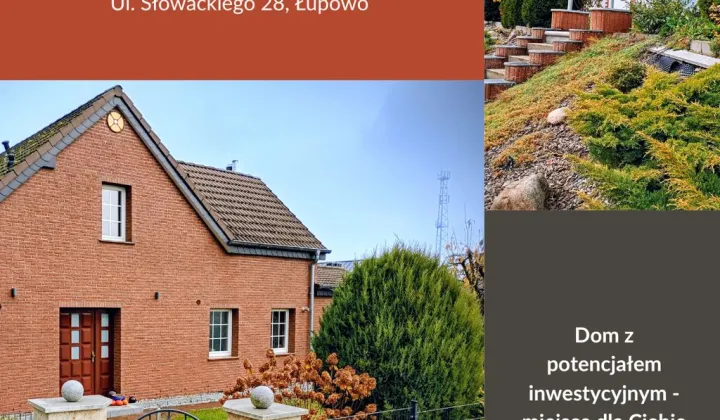 dom wolnostojący, 5 pokoi Łupowo, ul. Słowackiego