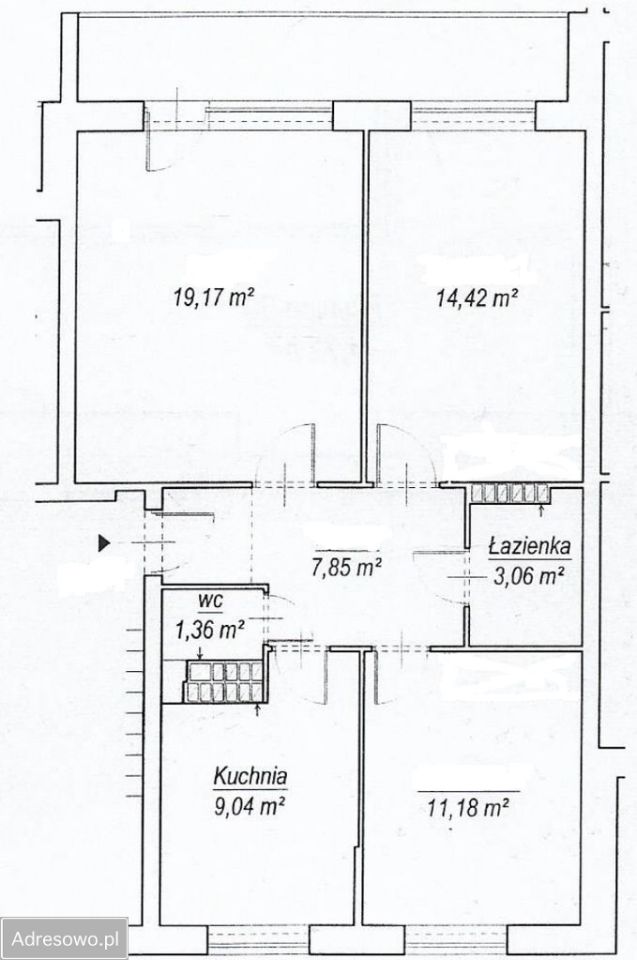 Mieszkanie 3-pokojowe Warszawa Młynów, ul. Syreny. Zdjęcie 13