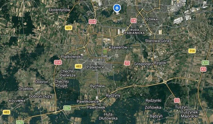 Działka inwestycyjna Pabianice, ul. Warszawska