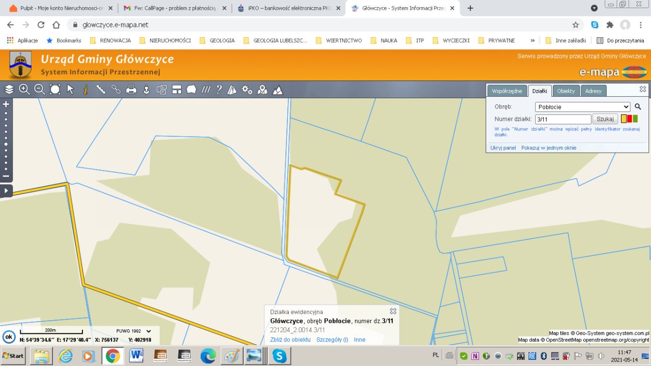 Działka rolna Pobłocie. Zdjęcie 2