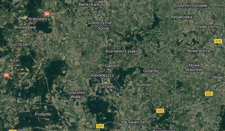 Działka leśna Gąsocin