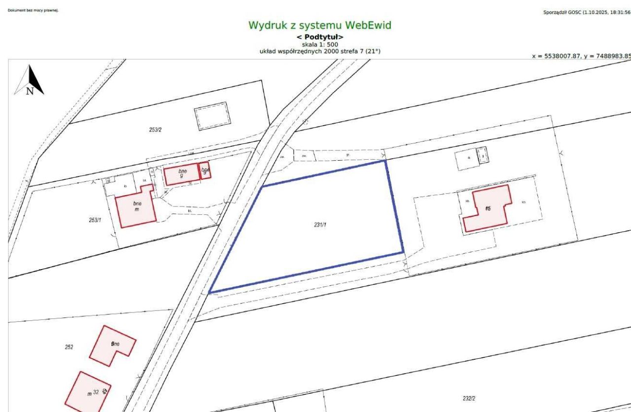 Działka budowlana Dębina Łętowska. Zdjęcie 3
