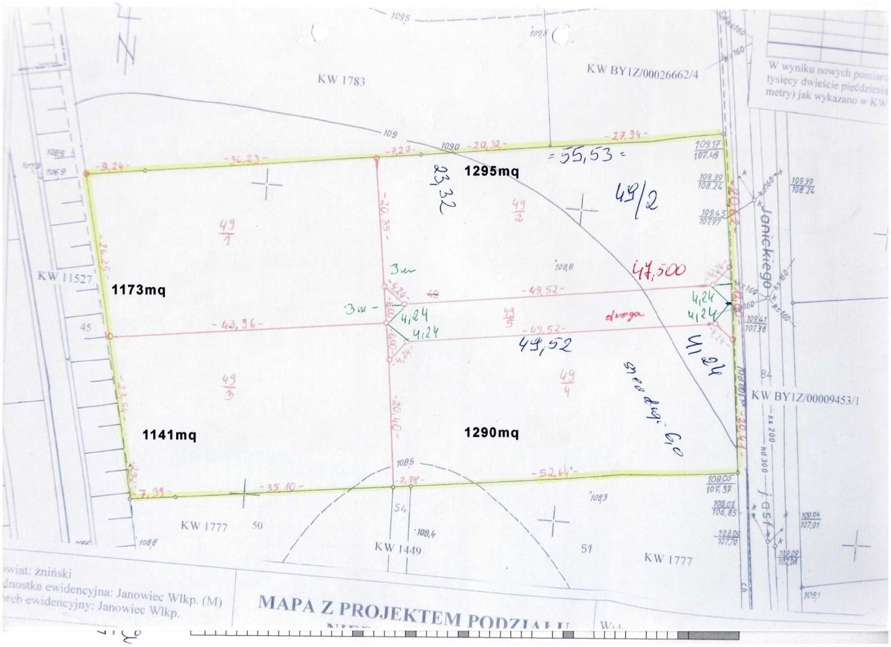 Działka budowlana Janowiec Wielkopolski, ul. Klemensa Janickiego. Zdjęcie 3