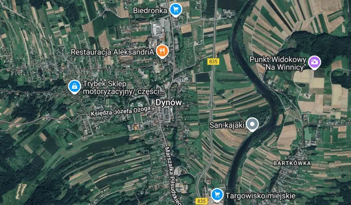 Działka rolno-budowlana Dynów Podwale, ul. Podwale