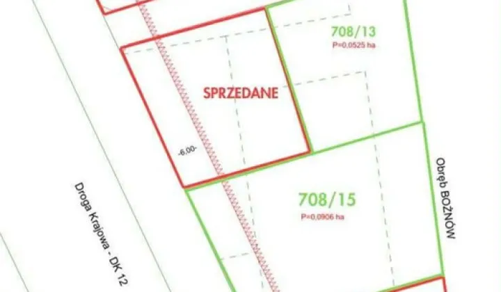 Działka budowlana Żagań, ul. Piłsudskiego