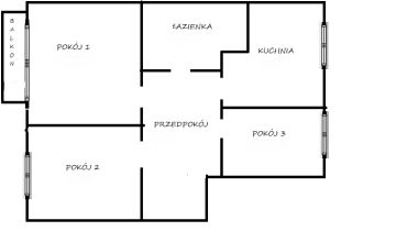 Mieszkanie 3-pokojowe Sokołów Podlaski, ul. Wilczyńskiego