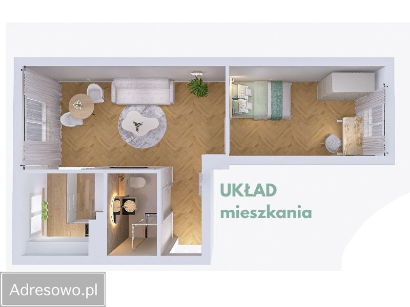 Mieszkanie 2-pokojowe Kraków Ugorek, ul. Fiołkowa. Zdjęcie 18