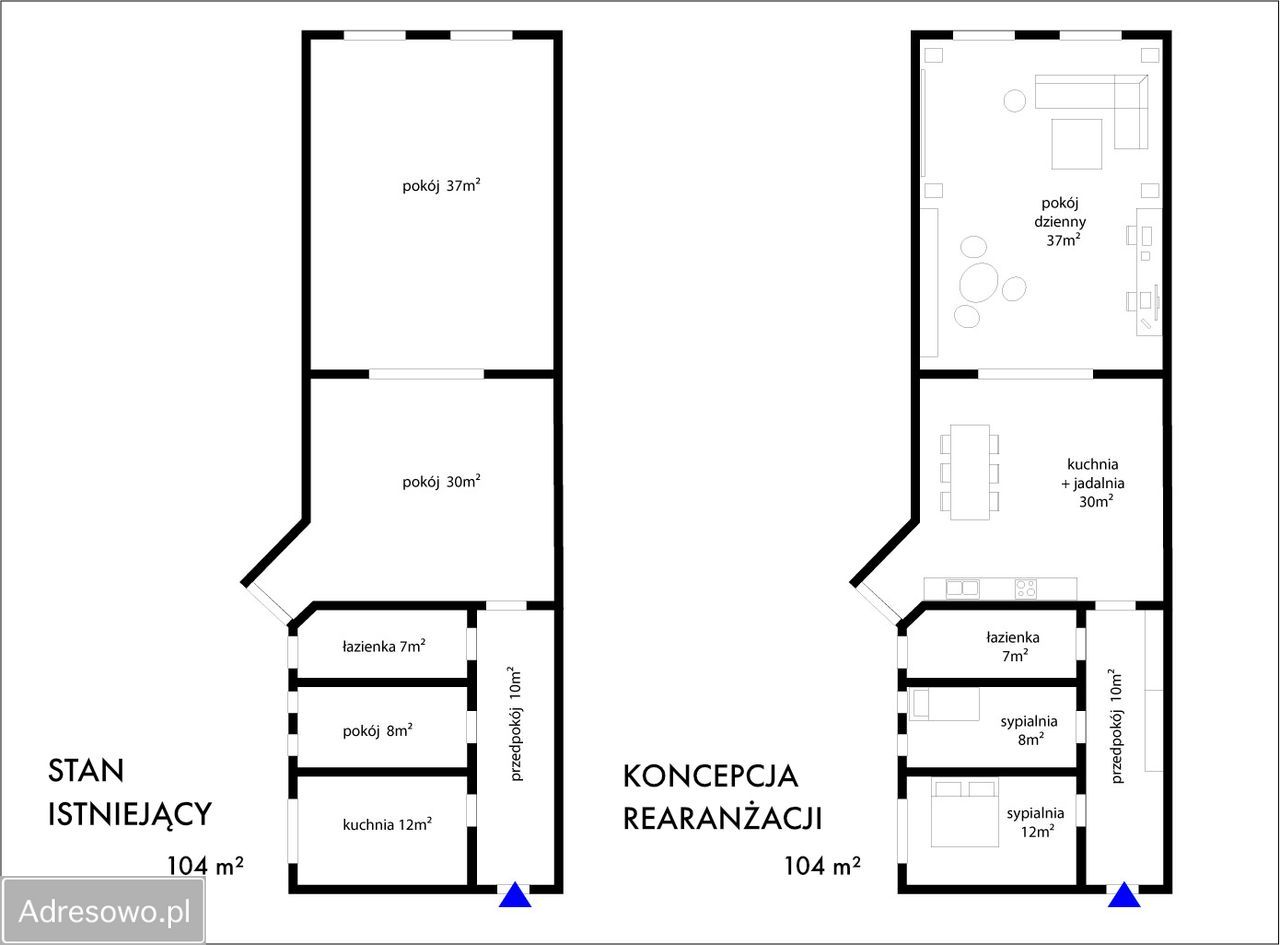 Mieszkanie 3-pokojowe Szczecin Śródmieście, ul. Mazurska. Zdjęcie 5
