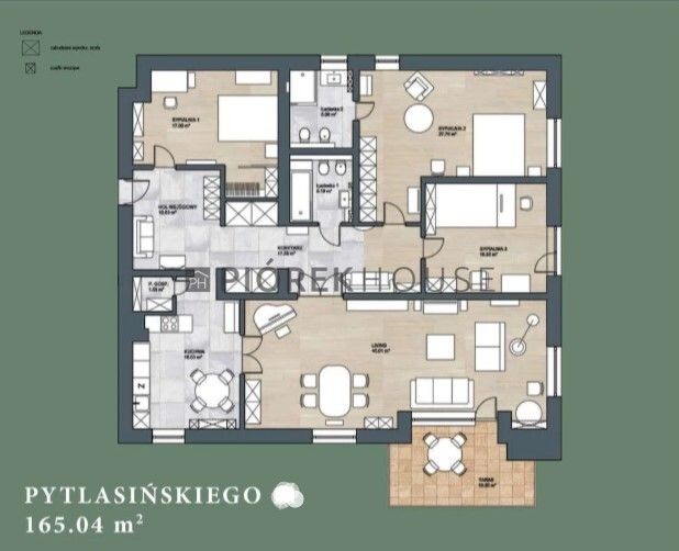 Mieszkanie 4-pokojowe Warszawa Mokotów, ul. Pytlasińskiego. Zdjęcie 15