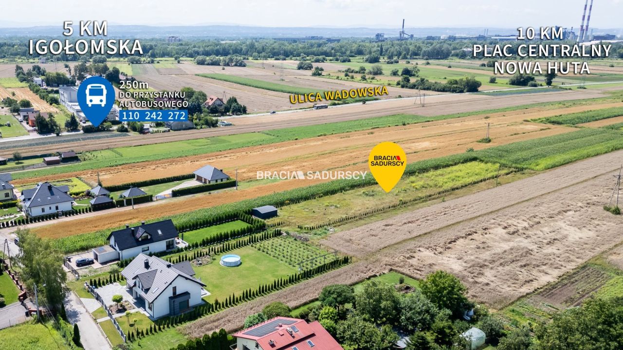 Działka budowlana Kraków Wzgórza Krzesławickie, ul. Wadowska. Zdjęcie 7