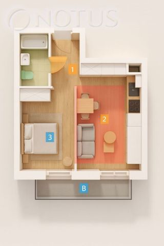 Mieszkanie 2-pokojowe Wrocław Partynice, ul. Jeździecka. Zdjęcie 8