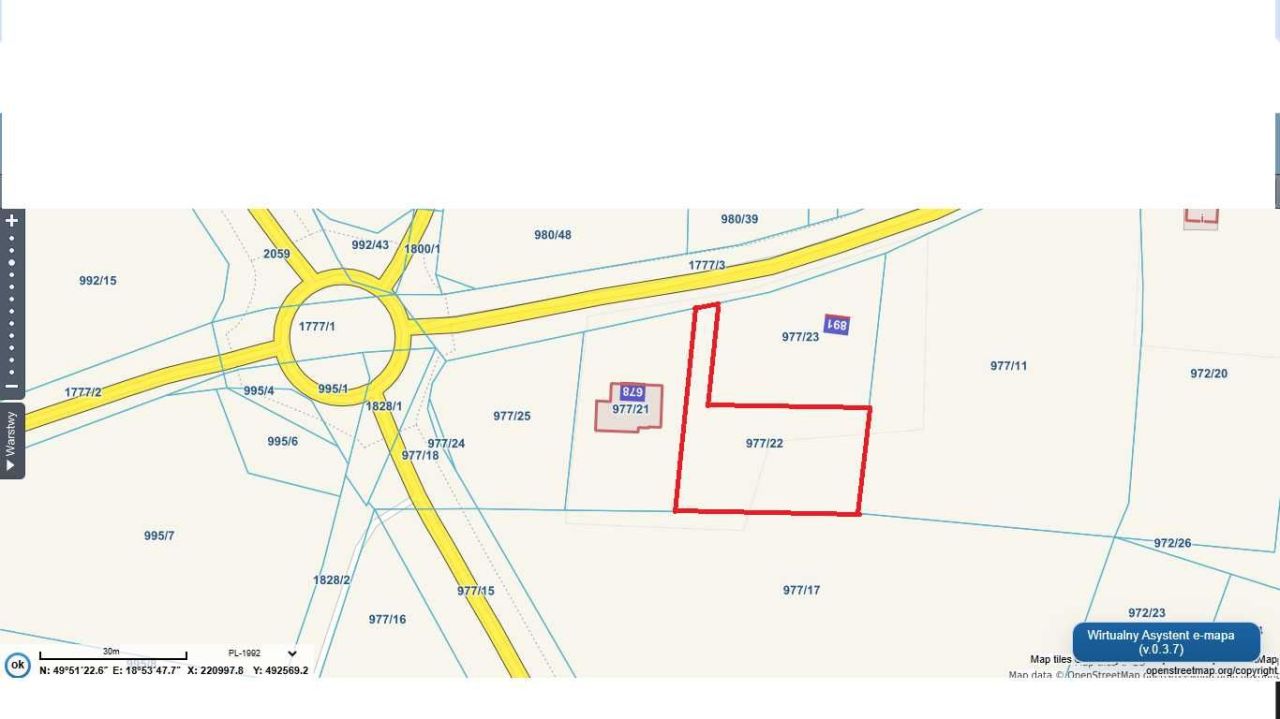 Działka budowlana Rudzica. Zdjęcie 5