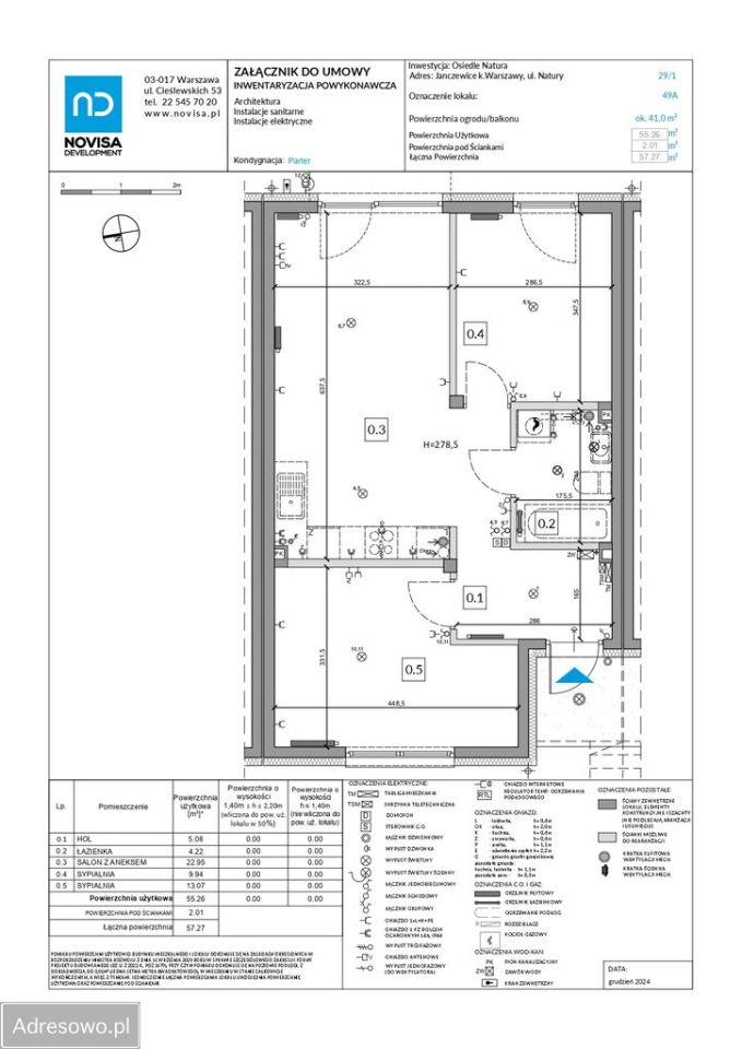 Mieszkanie 3-pokojowe Janczewice. Zdjęcie 10