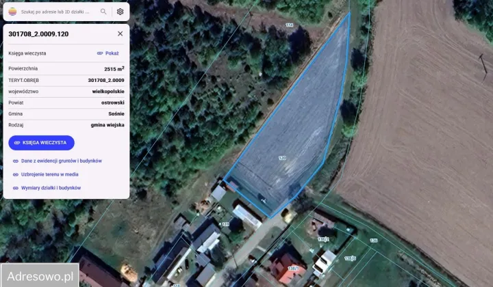 Działka budowlana Konradów