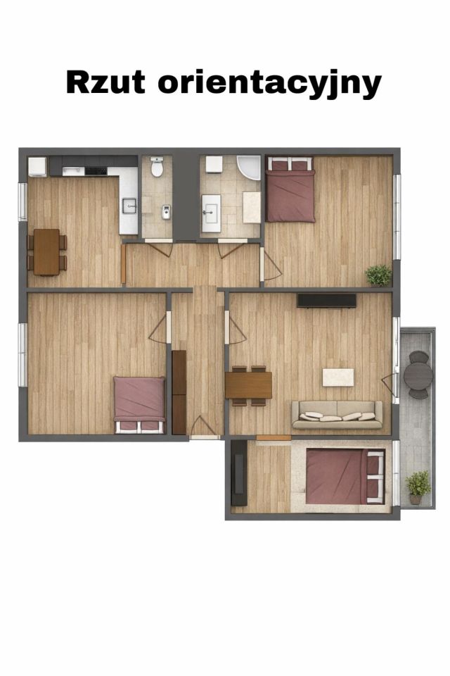 Mieszkanie 4-pokojowe Tyszowce Dębina, ul. Wielka. Zdjęcie 15