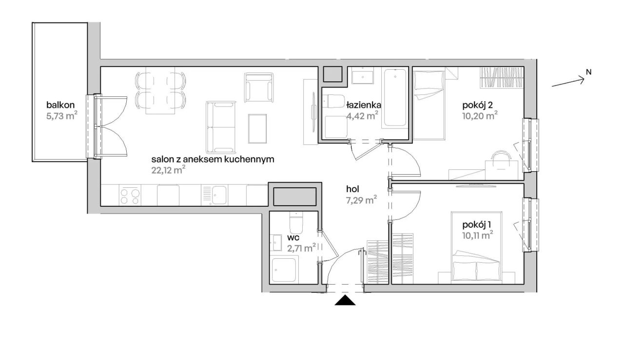 Mieszkanie 3-pokojowe Poznań Starołęka, ul. Unii Lubelskiej. Zdjęcie 7