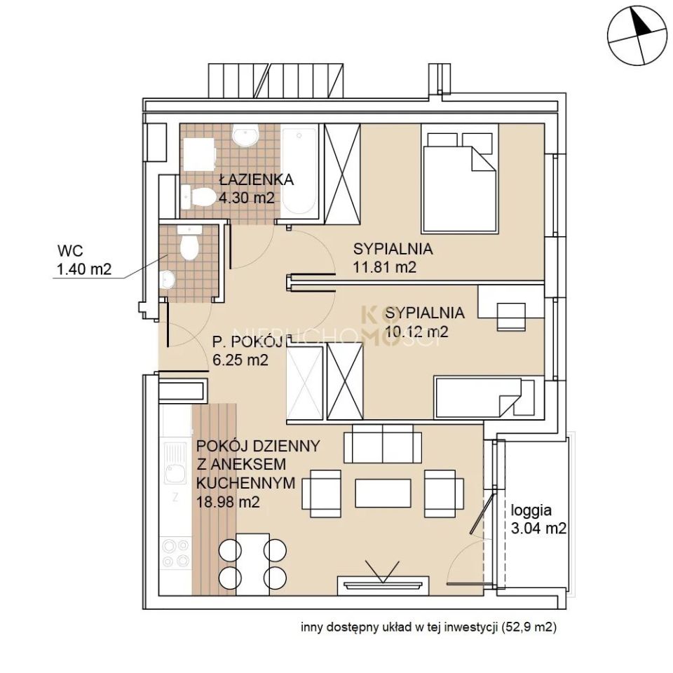 Mieszkanie 3-pokojowe Wrocław Psie Pole. Zdjęcie 14