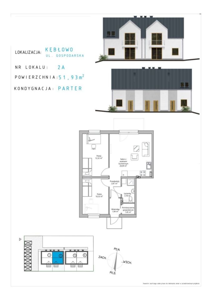Mieszkanie 3-pokojowe Kębłowo, ul. Gospodarska. Zdjęcie 12