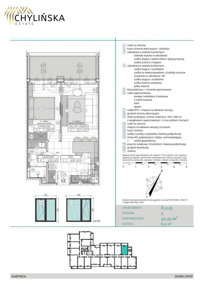 Mieszkanie 2-pokojowe Gdańsk Aniołki, ul. Mariana Smoluchowskiego. Zdjęcie 18