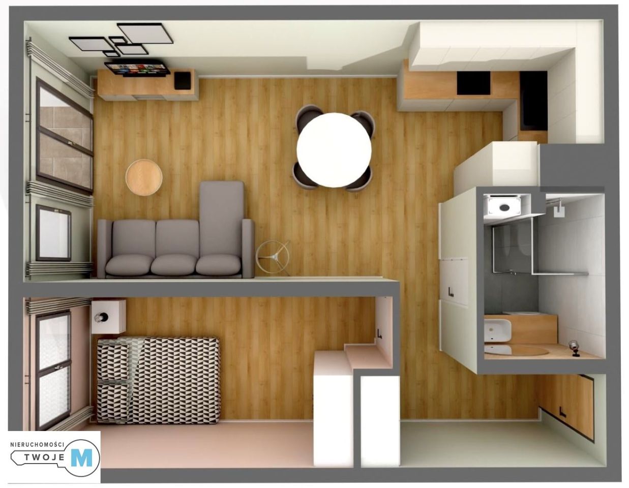 Mieszkanie 2-pokojowe Kielce Centrum, ul. Chęcińska. Zdjęcie 10