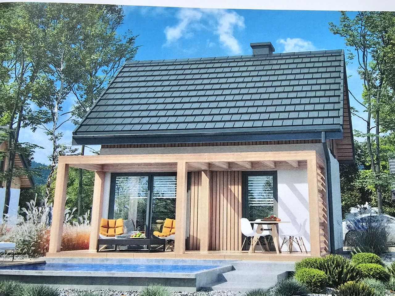 dom letniskowy, 3 pokoje Grabno. Zdjęcie 15