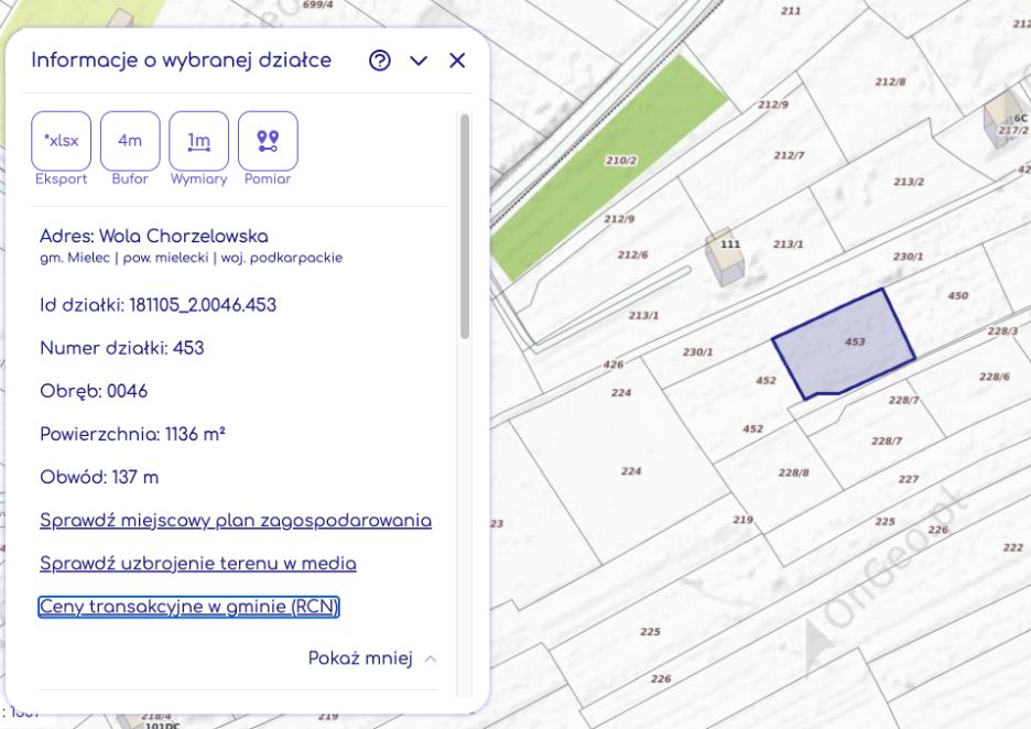 Działka budowlana Wola Chorzelowska. Zdjęcie 4