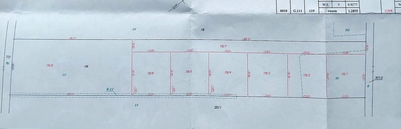 Działka budowlana Łyse Dąbrówki. Zdjęcie 2