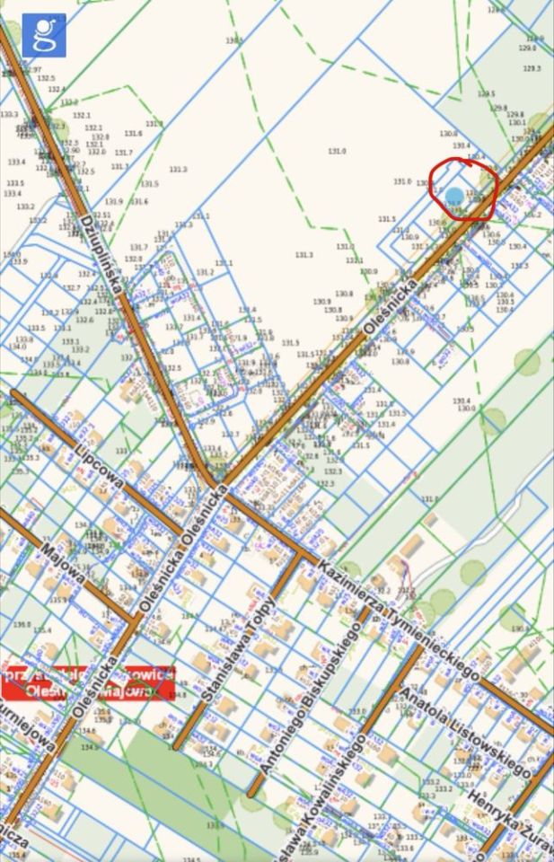 Działka budowlana Jelcz-Laskowice, ul. Oleśnicka