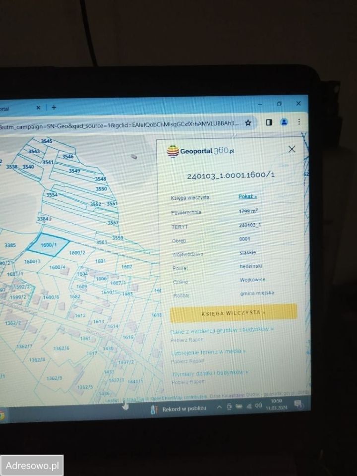 Działka budowlana Wojkowice, ul. Głowackiego. Zdjęcie 2