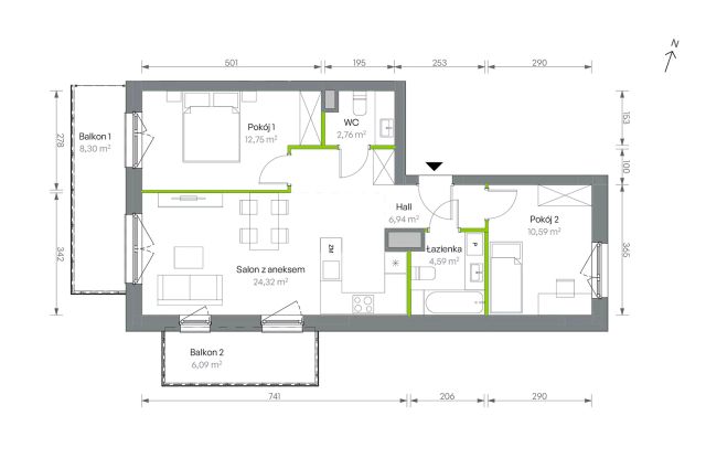 Mieszkanie 3-pokojowe Warszawa Targówek, ul. Oliwska. Zdjęcie 16