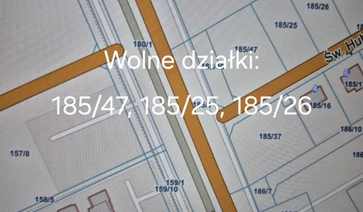 Działka budowlana Skrzynki, ul. św. Huberta