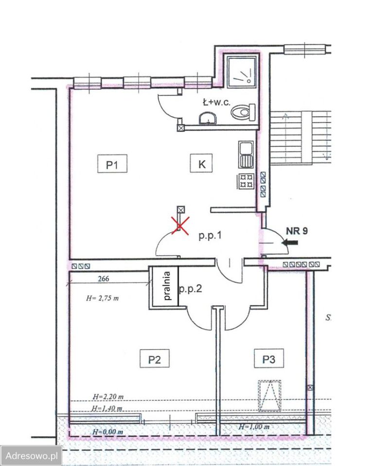 Mieszkanie 3-pokojowe Jelenia Góra Centrum, ul. Leona Wyczółkowskiego. Zdjęcie 19