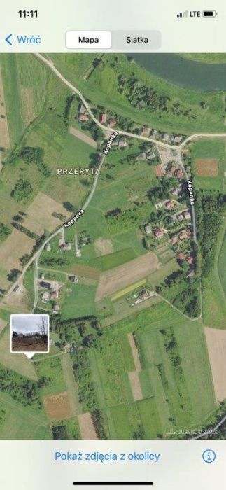 Działka budowlana Kopanka Przeryta, ul. Topolowa. Zdjęcie 3