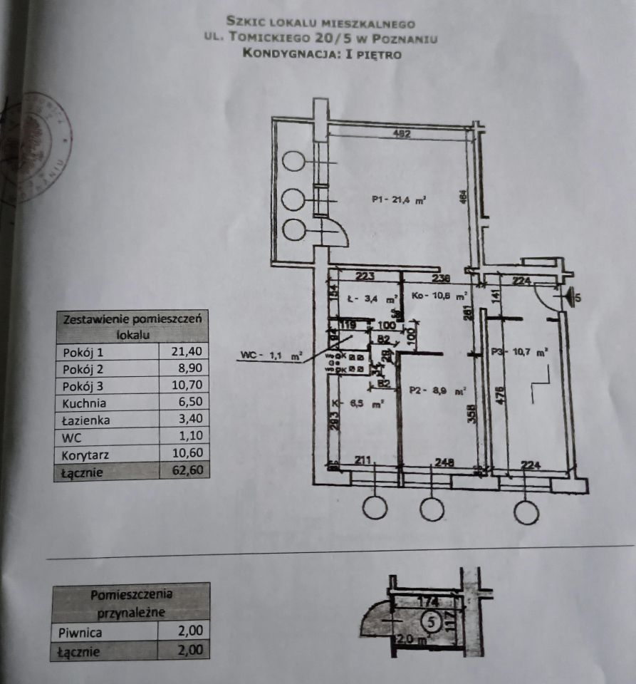 Mieszkanie 3-pokojowe Poznań Komandoria, ul. Piotra Tomickiego. Zdjęcie 46